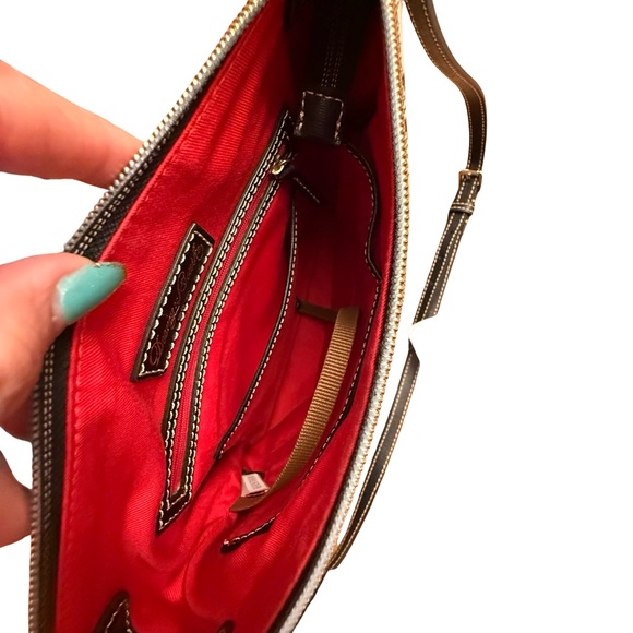 Dooney & Bourke Gray and Black Messenger Bag - Picture 8 of 15